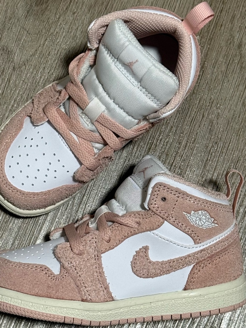 Nike Air Jordan 1 Mid SE TD Legend Pink White FN7537161 Toddler Baby Size 8C New